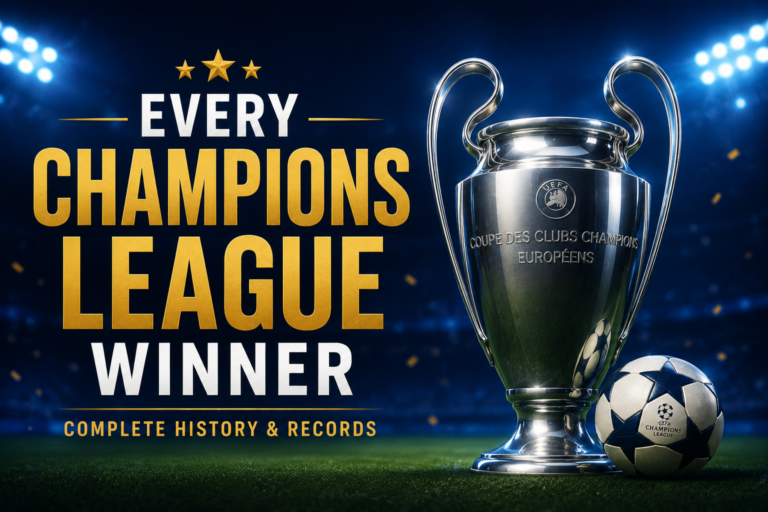 every champions league winner