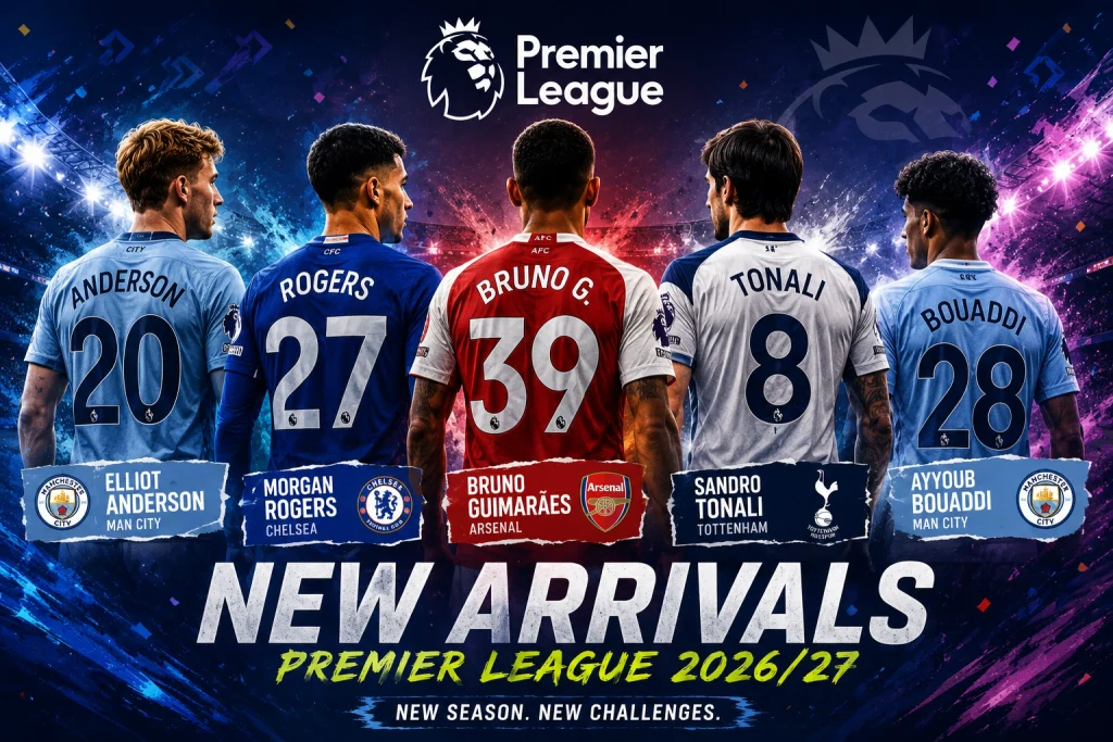 premier league new arrivals