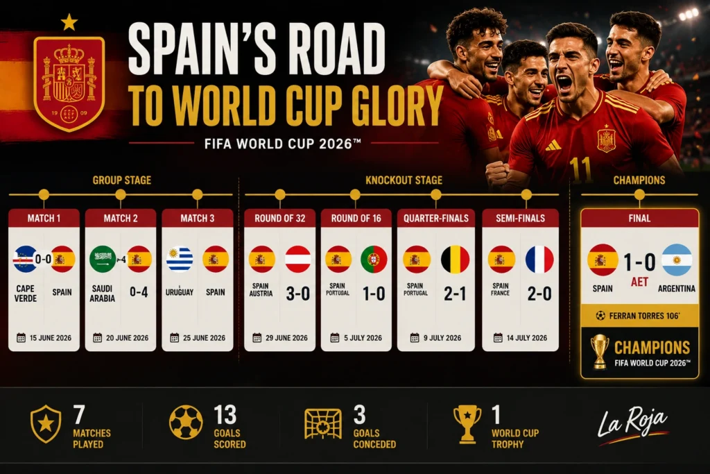 spain road to wrld cup glory