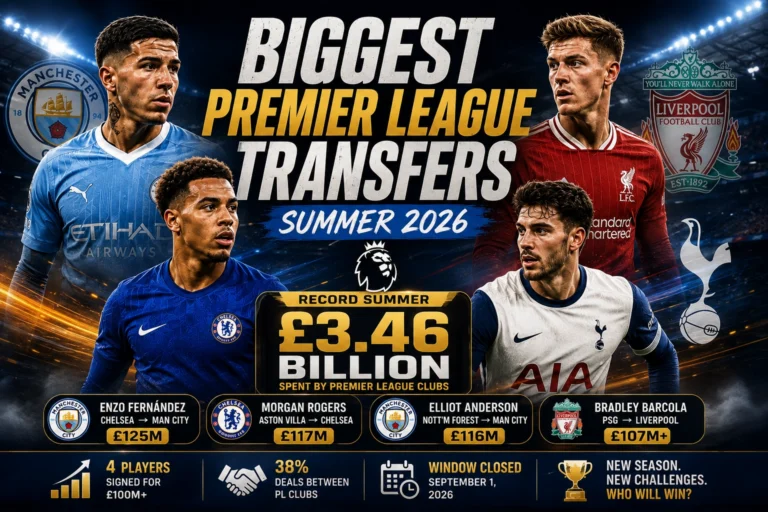 beggest premier league transfers