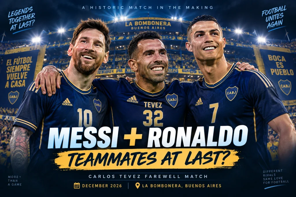 messi and ronaldo teammates at last